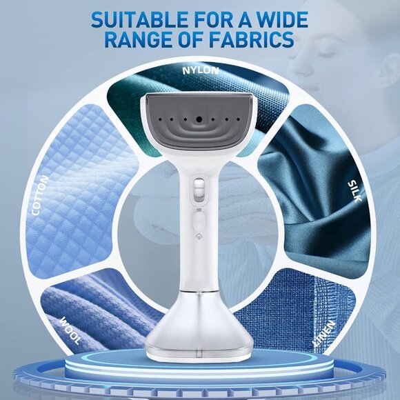 1800W Handheld Steamer for Clothes - Fast Heat-Up, 2 Ironing Modes, White - Picture 5 of 8